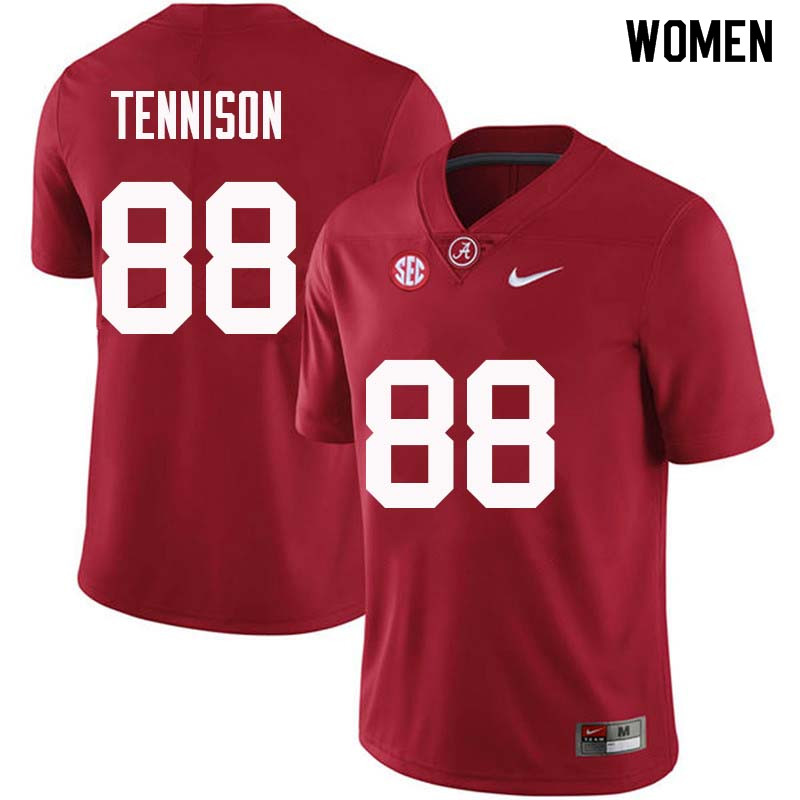 Alabama Crimson Tide Women's Major Tennison #88 Crimson NCAA Nike Authentic Stitched College Football Jersey PJ16J42OJ